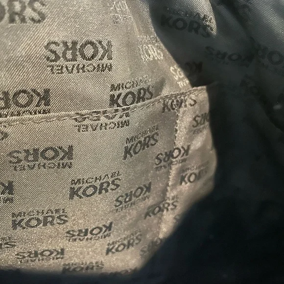 Michael Kors Monogram Black and Tan Tote - Picture 5 of 5